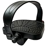 YBEKI 1 Paar Premium Heimtrainer Pedale mit Riemen - 9/16' (14.3mm) & 1/2'...