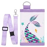 WAWSAM Kinder Geldbörse - Meerjungfrau Brieftasche für Alter 4-12,...