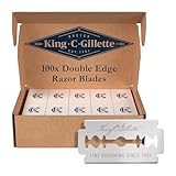 King C. Gillette Rasierklingen — 100 ORIGINAL Ersatzklingen mit Sicherer...