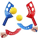 Csafyrt 2 Set Scoop Ball Parent-Kind-Schaufel-Ballspiel umfasst 4 Scoops 2...