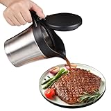 Premium Edelstahl Thermo Sauciere 750ML, Soßenspender Doppelwandig,...