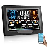 Regevo WLAN Wetterstation Funk mit Außensensor, Thermometer und Hygrometer...