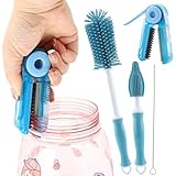 4-teiliges Silikon-Flaschenbürsten-Set, 4-in-1 27,9 cm Silikonbürste,...