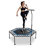 Yes4All 122 cm Rebounder Trampolin mit verstellbarem Lenker, 158,8 kg,...