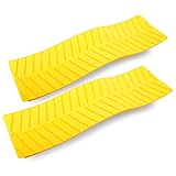 Gripmatte, Anfahrhilfe Set 2 Stück Gelb 740 x 225 mm für Wohnmobil, Pkw,...