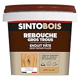 SINTO Holzkitt für große Löcher und Risse Heller Holzton - 500 g -...