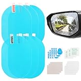 6 Stücke Rückspiegel Regenschutzfolie Auto Regengeschützte, Auto...