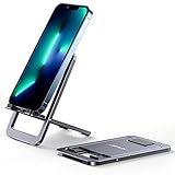 JSAUX Handy Ständer, Faltbarer Aluminium Handyhalterung Tisch Tragbar...