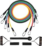 himaly Fitnessbänder Widerstandsbänder Set, 5 Resistance Bands mit Griff...