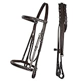 Exion Hunter Trensenzaum mit geschnürten Zügeln - Fancy genähte...