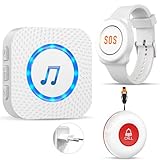 ChunHee Senioren Notruf Armband Notrufknopf für Senioren Notrufarmband...