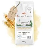 Buchweizenmehl Dorfner Mühle [2,5kg] - Vollkornmehl aus 100% Buchweizen...