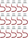 15PCS Gartengerätehalter, Rot Haken Besenhalter Werkzeughalter,...