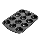 ORIGINAL KAISER Creativ Muffin-Backform, Legierter Stahl, schwarz, 38 x 27...
