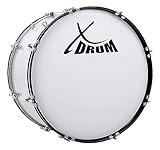 XDrum MBD-224 Marsch Bass Trommel, Fußball Pauke 24' x 12' (10,5 kg, 4...