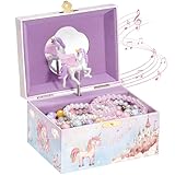 ProCase Kinder Musik Box Schmuckkästchen mit Spieluhr Einhorn,...