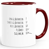 MoonWorks® Tasse Weihnachten Glühwein Bürotasse Glühweinbecher...