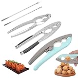 MOAMUN 5er Set Nussknacker Walnüss mit Picks, Edelstahl Walnussknacker...