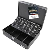 HMF 10015-02 Geldkassette abschließbar mit Münzzählbrett | 30 x 24 x 9...
