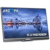 ARZOPA Portable Monitor, 17.3 Zoll Tragbarer Monitor, 1920x1080 Full HD,...