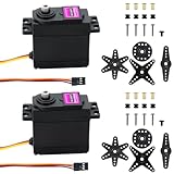 PNGOS RC Servomotor Wasserdicht Metall Kupfer Getriebe für Arduino 1/8...