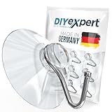 DIYexpert Saugnapf mit Haken | Made in Germany Saughaken | [Ø 40 mm] [10...