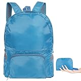 AiQInu Faltbarer Rucksack Ultra Leicht, Wasserdichter Wanderrucksack Unisex...