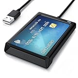 CSL - Personalausweis Lesegerät mit NFC - Chipkarenleser SIM - Dual Mode...