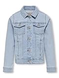 ONLY Mädchen Konsara Light Blue Dnm Jacket Noos Jacke, Light Blue Denim,...