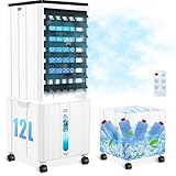 Klimaanlage ohne Abluftschlauch, 12L Klimaanlage Mobil mit 12H Timer, 3...