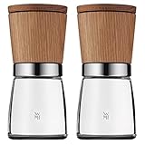 WMF Ceramill Nature Salz und Pfeffer Mühle Set 2-teilig, unbefüllt, für...