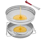 Honigsieb mit Doppelsieb, Edelstahl-Maschensieb für 5-Gallonen-Eimer,...