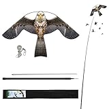 Laptony Bird Scarer Flying Kite Crops Farm Protector Bird Hawk Flying Kite...
