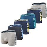 6er Pack Jungen Boxershorts Unterhose aus Baumwolle Größen 134-140...