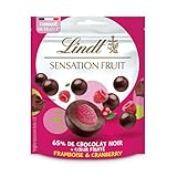 Lindt Schokolade Sensation Fruit Himbeere und Cranberry | 150 g | Dunkle...