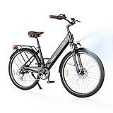 Finbike E Bike mit Abnehmbarer 36V 10.4Ah Akku Bis zu 88KM, 26 Zoll...