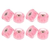 UKCOCO 8 Leuchtende Pu Rollen Ersatzräder für Rollschuhe und Skateboards...