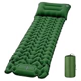 Selbstaufblasende Outdoor-Isomatte mit Kissen, einfach aufzublasen und zu...