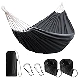 ANYOO Hängematte Outdoor Baumwolle Bequemer Stoff mit Baumfreundlichen...