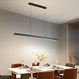 Mikeru 100CM Pendelleuchte Esstisch, Modernes Lineares Esszimmer...