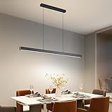 Mikeru 100CM Pendelleuchte Esstisch, Modern Linear Dining Pendelleuchte LED...