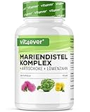 Mariendistel Artischocken Löwenzahn Komplex - 240 Kapseln (4 Monatsvorrat)...