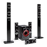 auna Areal 825 5.1 Soundsystem - 5.1 Heimkinosystem mit 200 Watt Leistung...