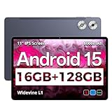 Tablet 11 Zoll, Android 15 Tablet mit Tastatur, Stift, Maus und Hülle,...