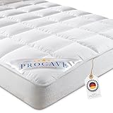 PROCAVE Micro-Comfort Matratzen-Bett-Schoner weiß 100x200 cm mit...