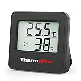 ThermoPro TP157 Mini Hygrometer Thermometer Innen 0.5℃ Präzise...