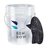BENBOW Wascheimer mit Schmutzsieb - 20 Liter, Transparent - Robust,...
