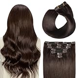 SUYYA Clip in Extensions Echthaar, Salon Remy Menschenhaar Extensions...