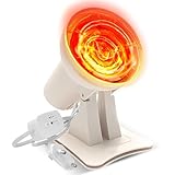 GOEDCH Rotlichtlampe: 150W Rotlichtlampe Wärmelampe, Rotlichtlampe...