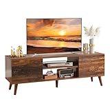 WLIVE TV Schrank für Fernseher 50 55 60 Zoll, TV Lowboard Fernsehschrank...